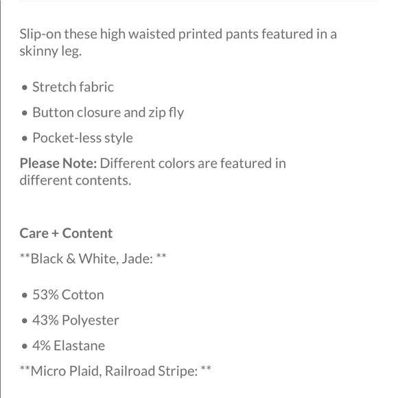 Free people belle printed skinny pants - Picture 2 of 3